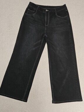 HALARA Black Wide-Leg Jeans
